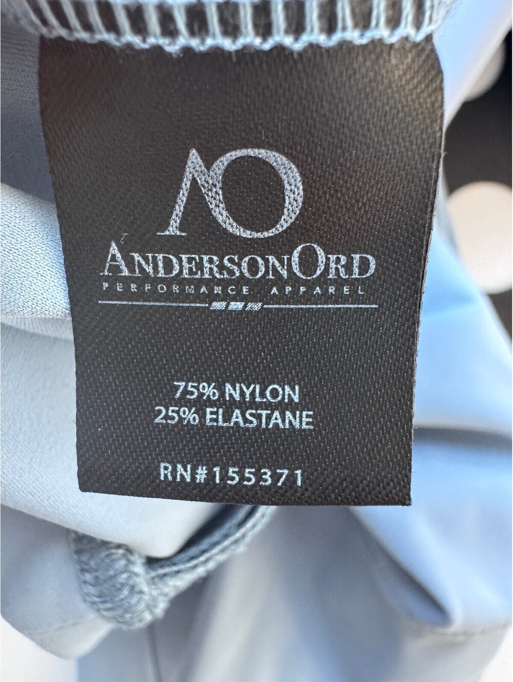 AndersonOrd Performance Golf Hoodie Jacket Men’s L Blue Full Zip Stretch - Picture 8 of 9